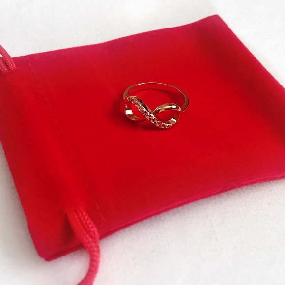 Gorgeous Rose Gold Plated Infiniti Ring - Picture 2 of 2